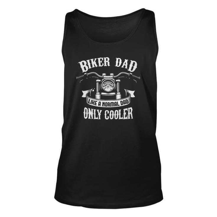 Biker Dad Motorcycle Fathers Day Design For Fathers Unisex Tank Top