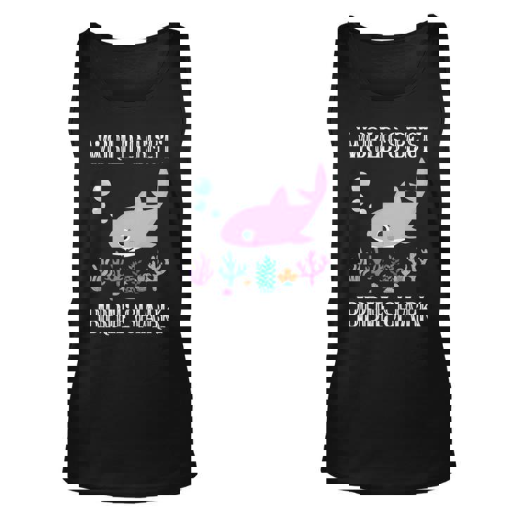 Birdie Grandma Gift   Worlds Best Birdie Shark Unisex Tank Top