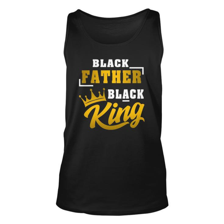 Mens Black Father Black King African American Dad Fathers Day Tank Top