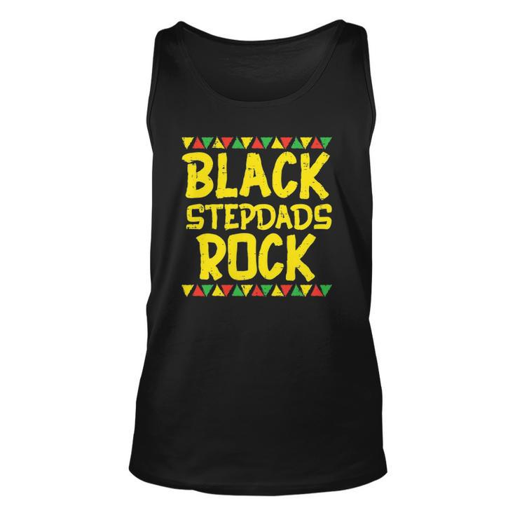 Black Stepdad Rock Kente African American Pride History Tank Top