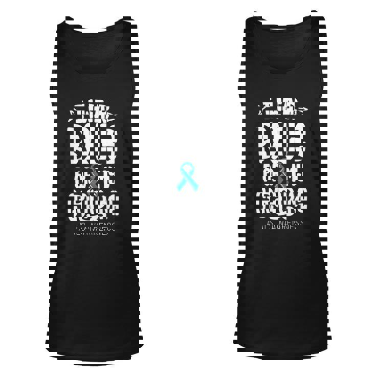 Blue Ribbon For Grandma Disease Als Awareness Family Cure Unisex Tank Top
