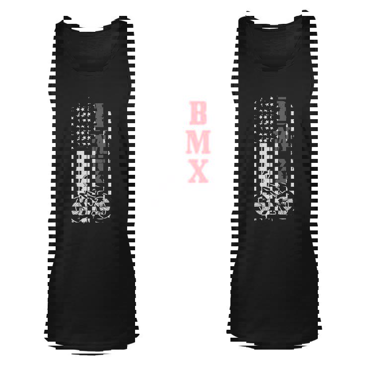 Bmx American Flag Patriotic Bike Gift Men Women Boys Kids Unisex Tank Top