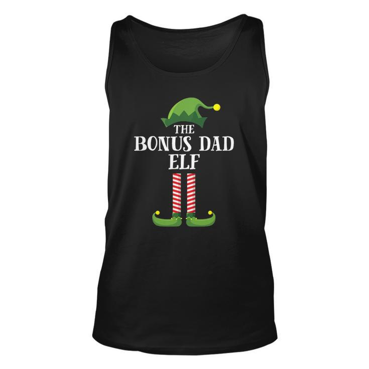Bonus Dad Elf Matching Family Group Christmas Party Pajama Unisex Tank Top