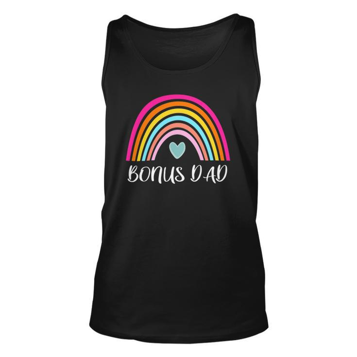 Bonus Dad Gifts From Daughter For Fathers Day Rainbow Unisex Tank Top