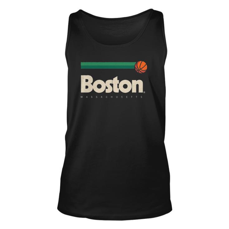 Boston Basketball B-Ball Massachusetts Green Retro Boston Unisex Tank Top