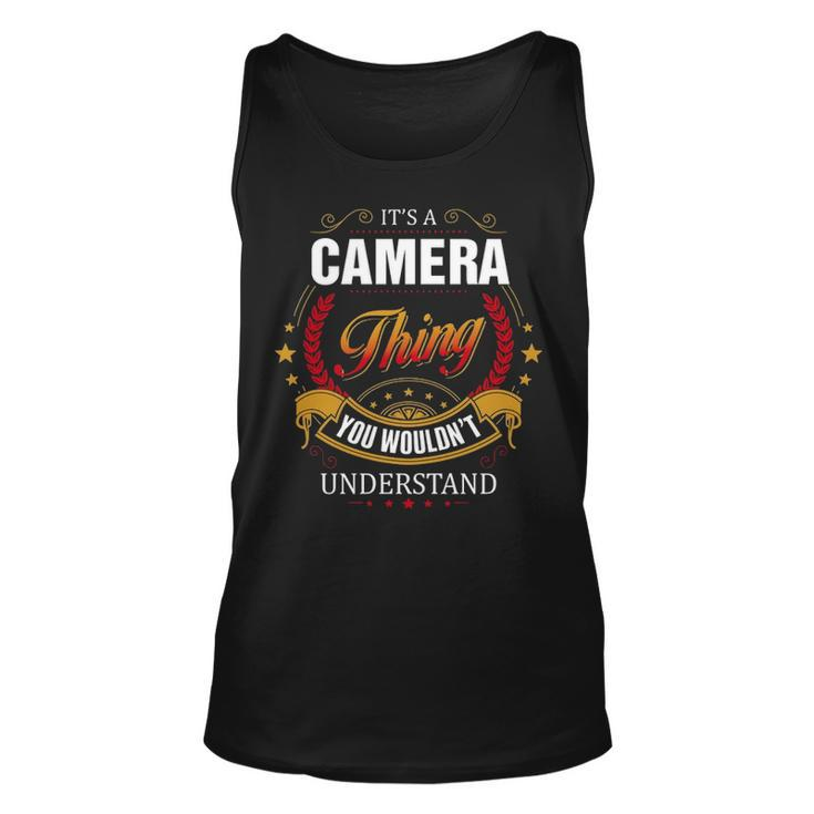 Camera Shirt Family Crest Camera T Shirt Camera Clothing Camera Tshirt Camera Tshirt Gifts For The Camera  Unisex Tank Top
