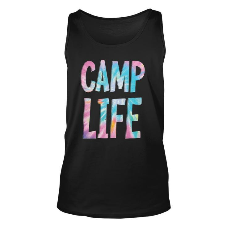 Camp Life Tie-Die Summer Top For Girls Summer Camp Tee Unisex Tank Top