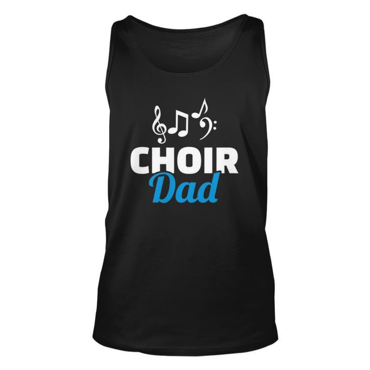 Choir Dad Music Notes Fathers Day Unisex Tank Top