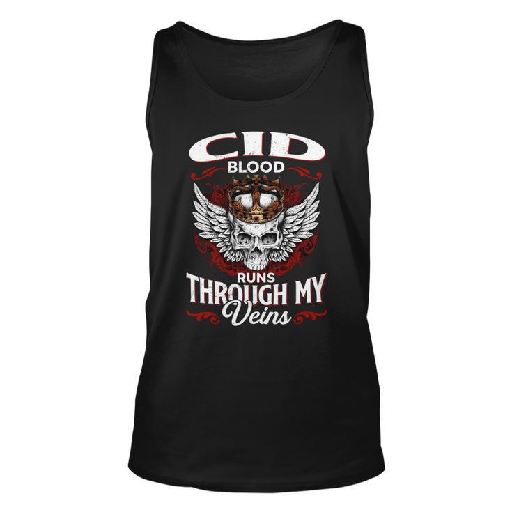 Cid Blood Runs Through My Veins Name V2 Unisex Tank Top