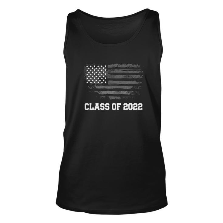 Class Of 2022 Graduation  Senior College American Flag Unisex Tank Top