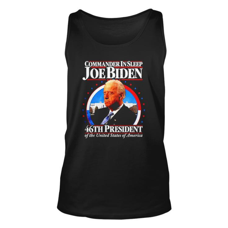 Commander In Sleep Joe Biden 46Th President Of The United States Of America Tank Top