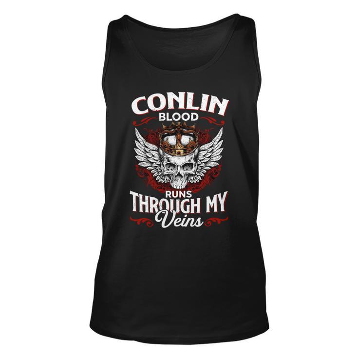 Conlin Blood Runs Through My Veins Name V2 Unisex Tank Top