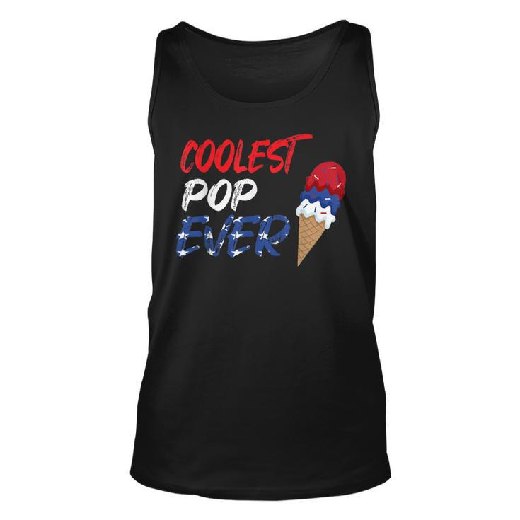 Coolest Pop Ever Ice Cream America 4Th Of July  Unisex Tank Top