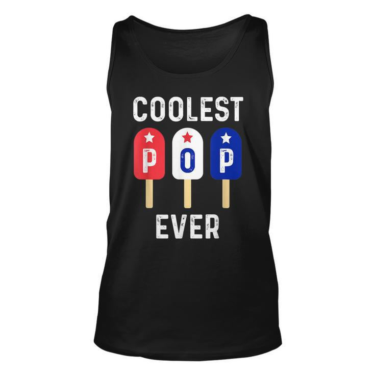Coolest Pop Ever Popsicle Men Best Dad Ever Cool Fathers Day Tank Top