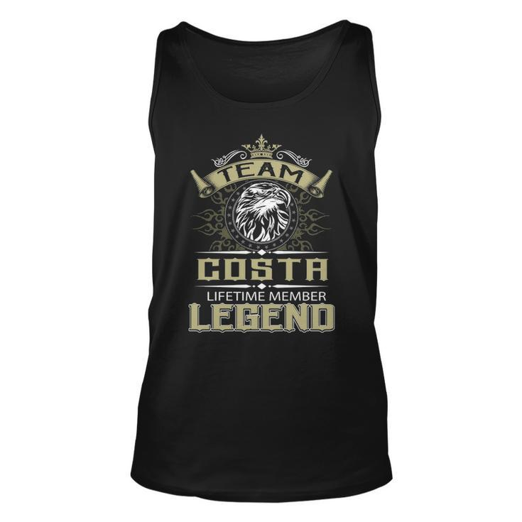 Costa Name Gift   Team Costa Lifetime Member Legend Unisex Tank Top