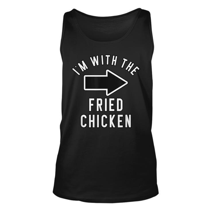 Couples Halloween Costume  Im With The Fried Chicken  Unisex Tank Top