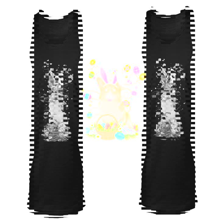 Cute Corgi Egg Easter Day Dog Dad Dog Mom Unisex Tank Top