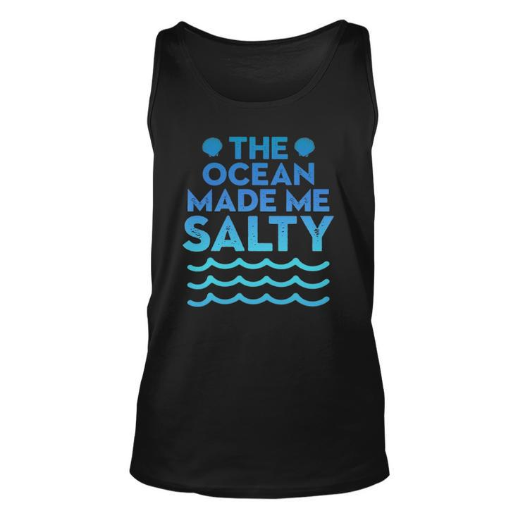 Cute Salt Water Beaches Ocean Make Me Salty Sea Shells Unisex Tank Top