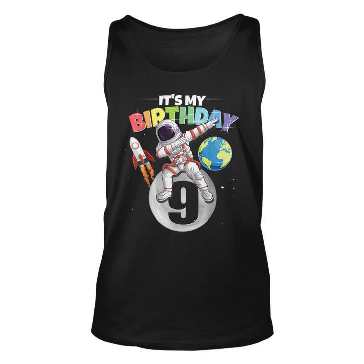 Dabbing Astronaut 9Th Birthday Boy Girl 9 Years 2013  Unisex Tank Top