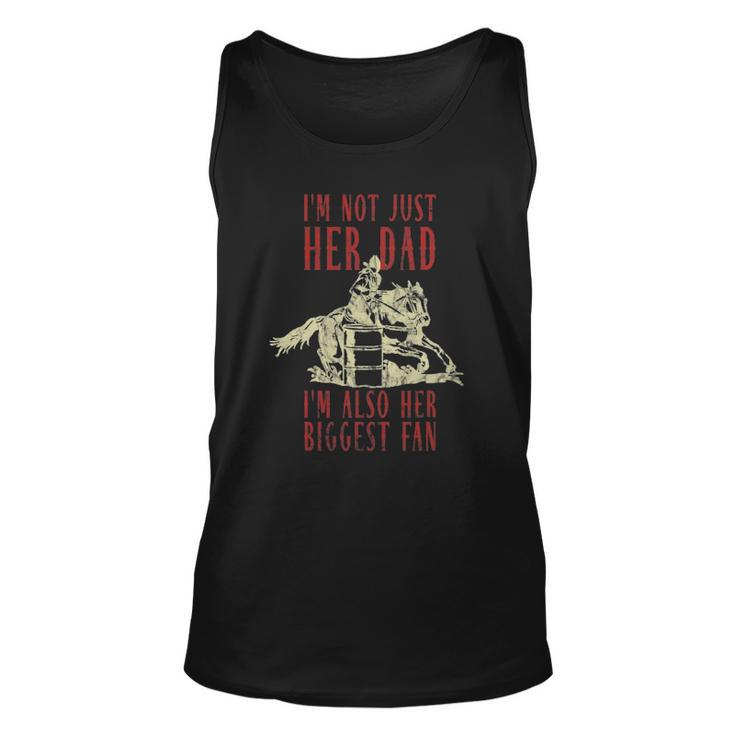 Mens Dad Father Barrel Racing Racer Horse Riding Rodeo Cowgirl Tank Top