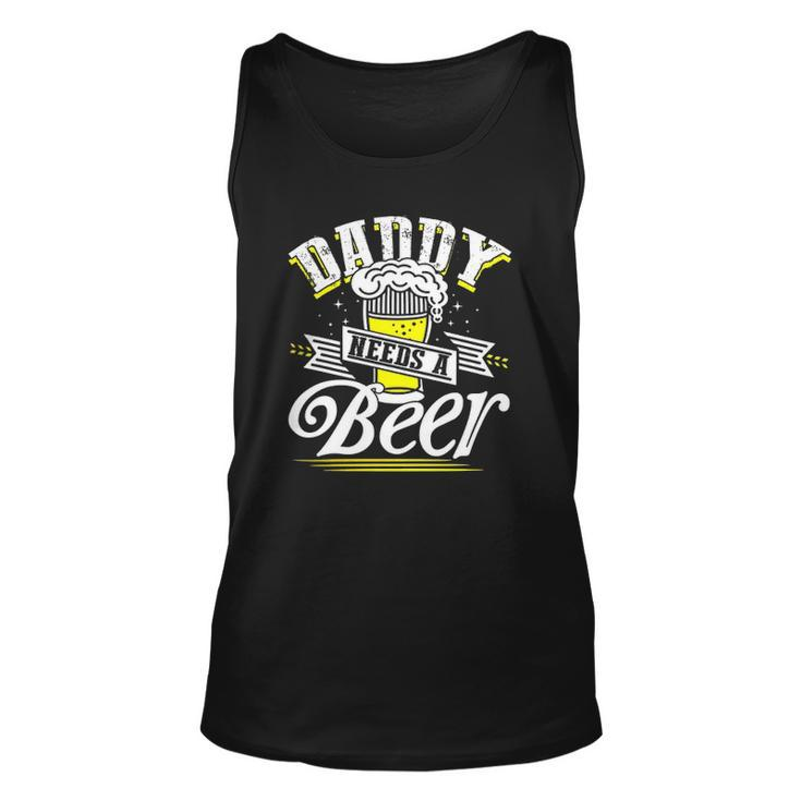 Dad Needs A Beer Button Up S Funny Beer Drinking Love Unisex Tank Top
