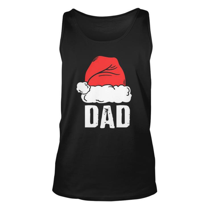 Dad Santa Christmas Family Matching Pajamas Papa Father Unisex Tank Top