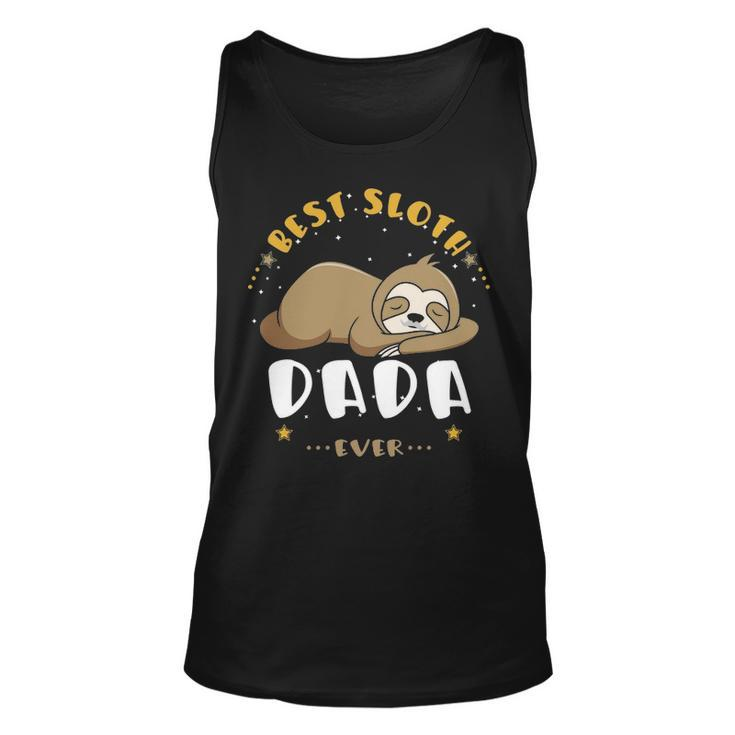 Dada Grandpa Gift   Best Sloth Dada Ever Unisex Tank Top