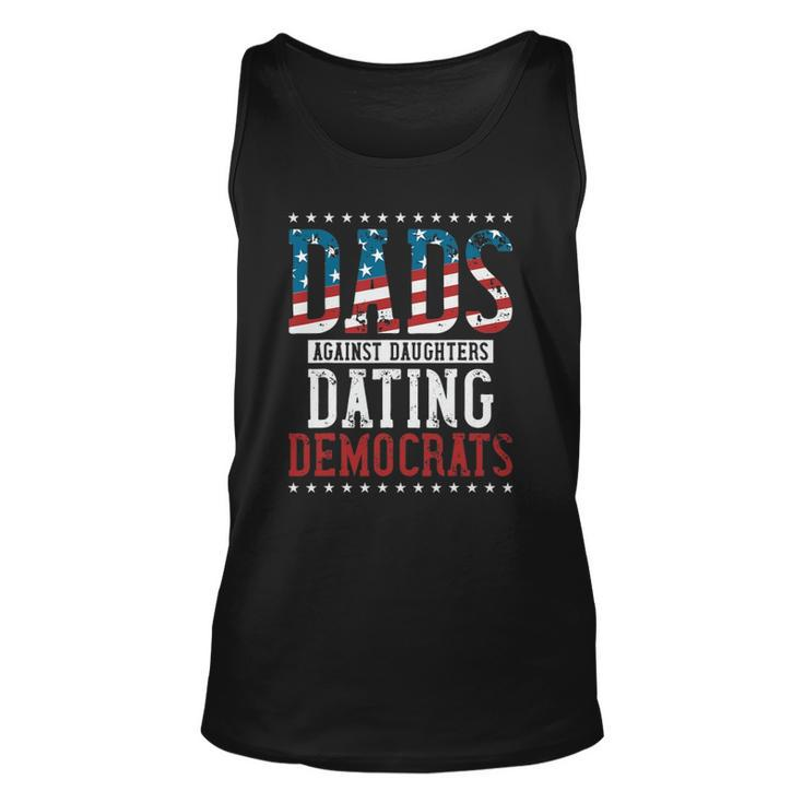 Daddd  Dads Against Daughters Dating Democrats Funny Unisex Tank Top