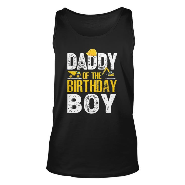 Daddy Of The Bday Boy Construction Bday Party Hat Men Unisex Tank Top