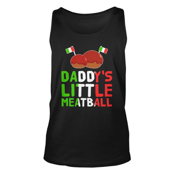 Daddys Little Meatball Proud Italian Pride Italy Unisex Tank Top