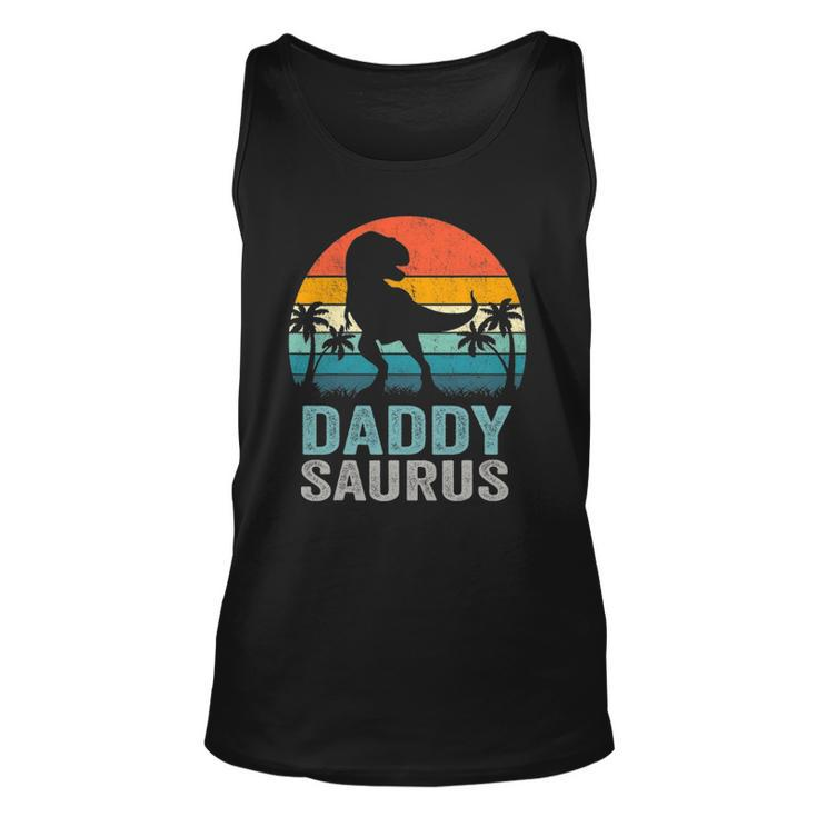 Daddysaurus Funny Fathers Day Rex Daddy Saurus Men Unisex Tank Top