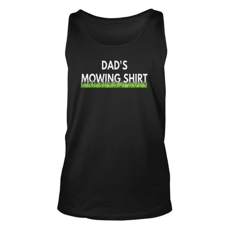 Dads Lawn Mowing  Funny Lawn Mower Unisex Tank Top