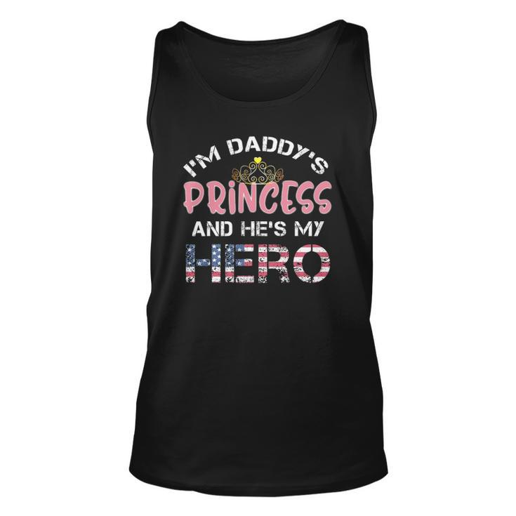 Daughter Of Soldier  Military Family Tee Hes My Hero Unisex Tank Top