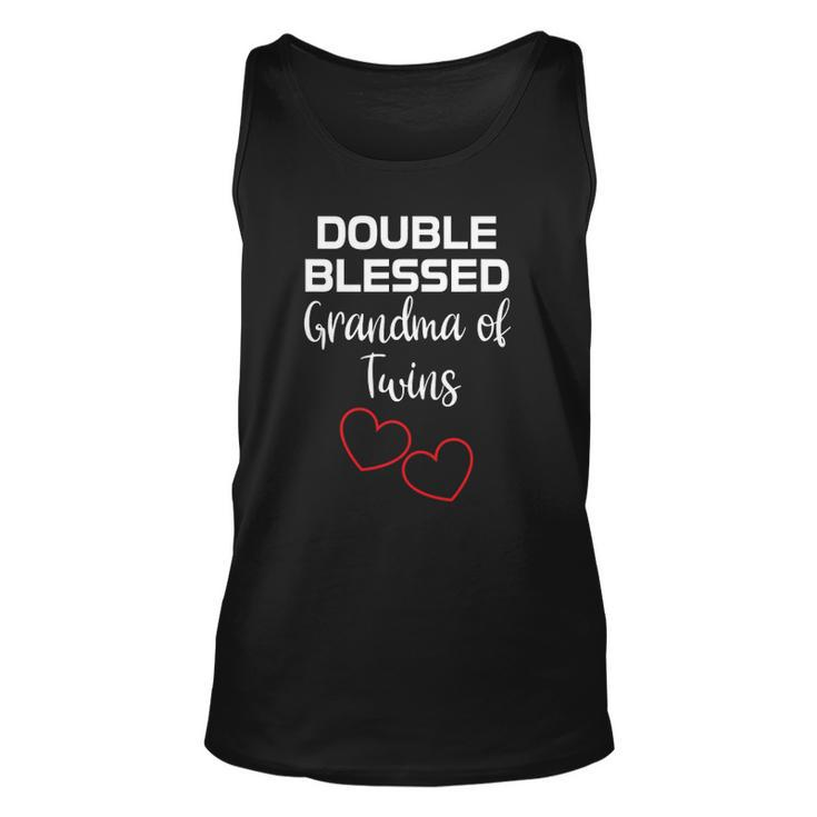 Double Blessed Grandma Of Twins Grandmother Apparel Unisex Tank Top