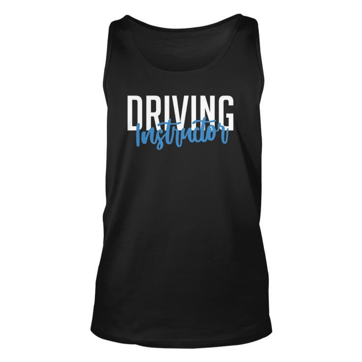 Driving Instructor Gifts Car Driver Brakes Parking Exam Unisex Tank Top