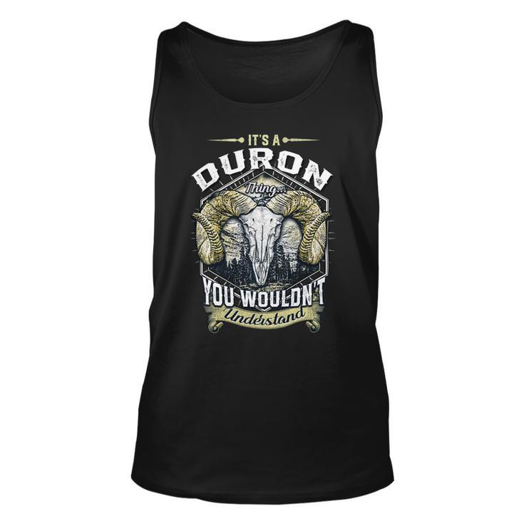 Duron Name Shirt Duron Family Name V4 Unisex Tank Top