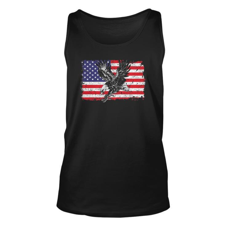 Eagle American Flag 4Th Of July Usa Merica Bird Lover Gift Unisex Tank Top