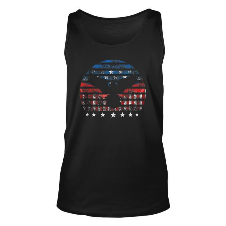Eagle American Flag Vintage Independence Day 4Th Of July Usa Tank Top