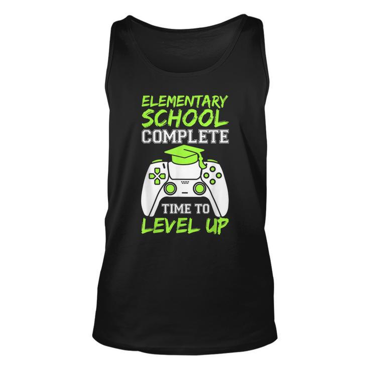 Elementary Complete Time To Level Up  Kids Graduation  Unisex Tank Top