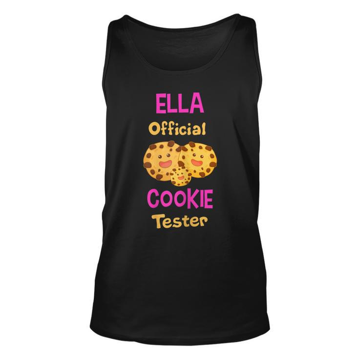 Ella Official Cookie Tester First Name Funny  Unisex Tank Top