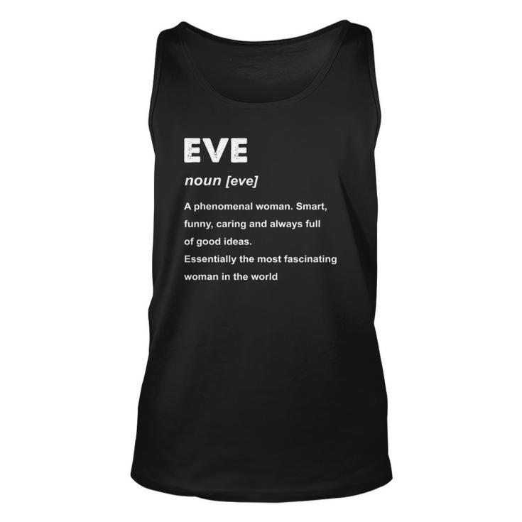 Eve Name Definition Personalized Custom Unisex Tank Top