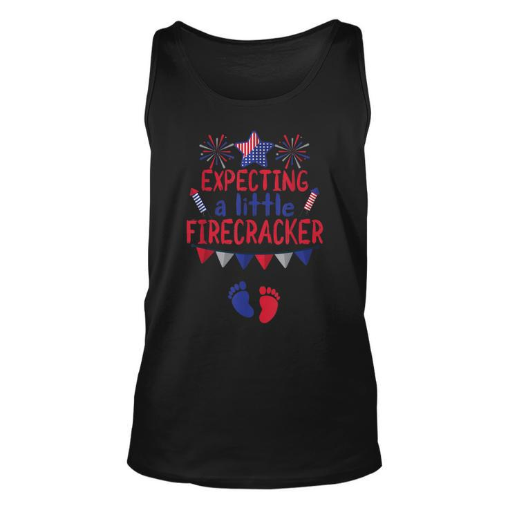 Expecting A Little Firecracker 4Th Of July Pregnancy  Unisex Tank Top