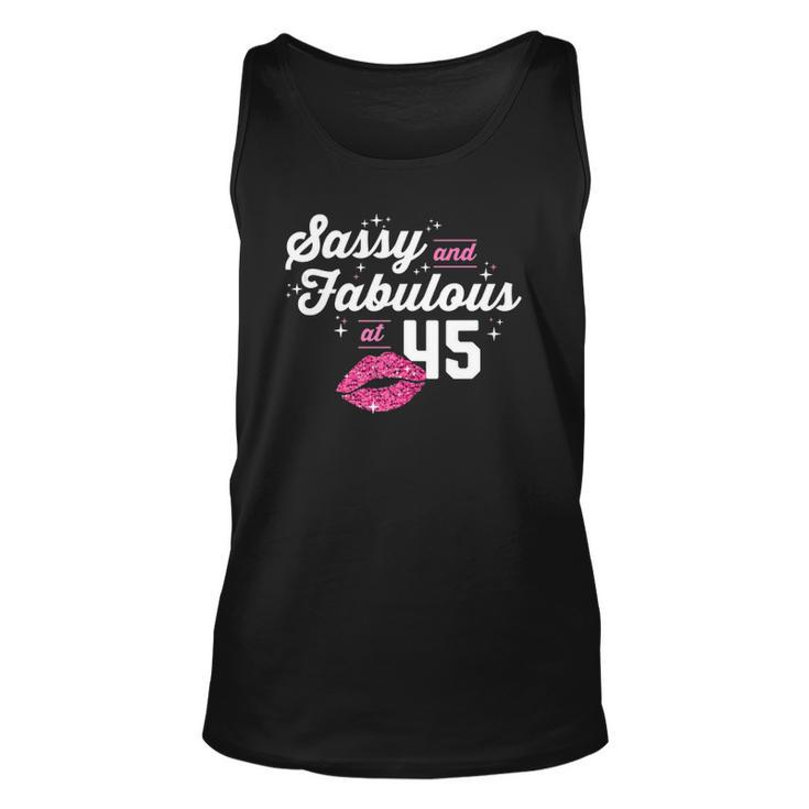 Fabulous At 45 Years Old 45Th Birthday Chapter 45 Tank Top