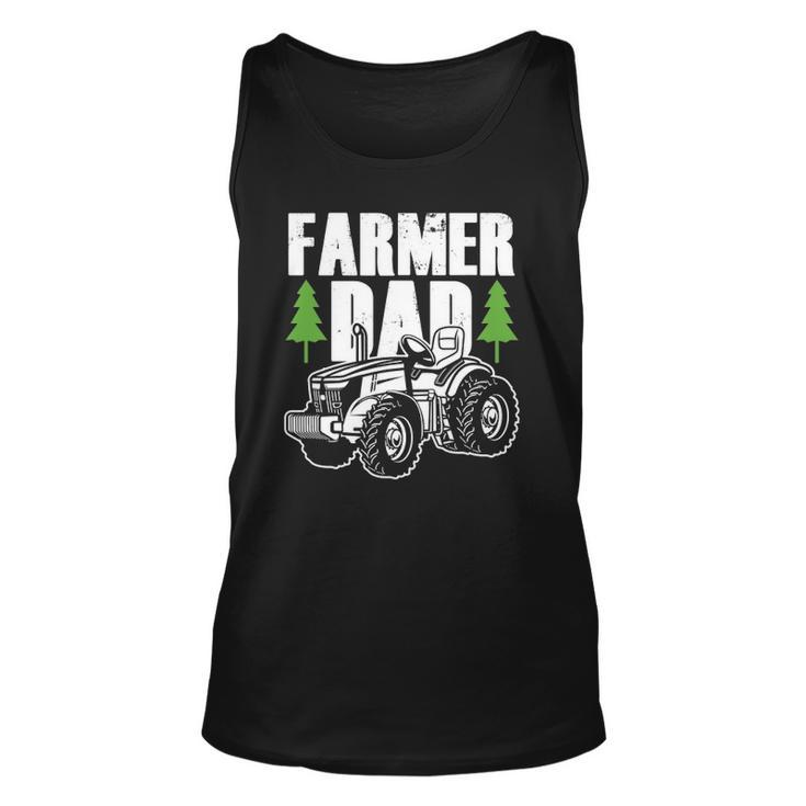 Farmer Dad Father Daddy Farm Farming Farmers Tractor Gift Unisex Tank Top