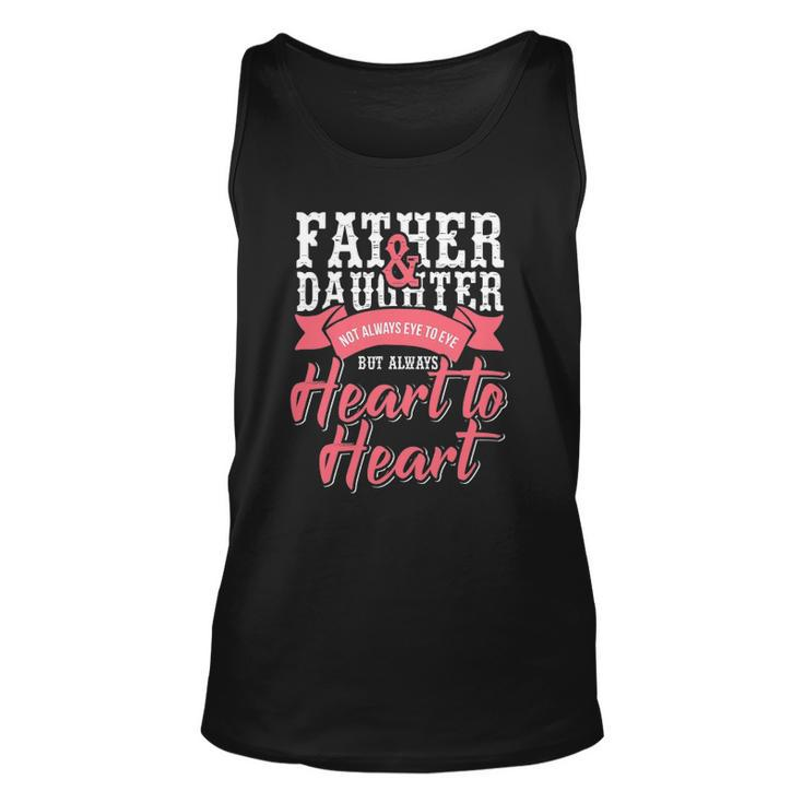 Father And Daughter Heart To Heart Unisex Tank Top