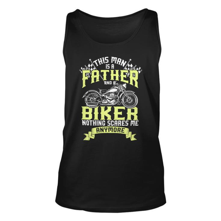 Father Grandpa And Biker Funny Motorcycle Race Dad Gift95 Family Dad Unisex Tank Top