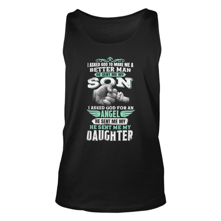 Father Grandpa Father Son And Daughter 87 Family Dad Unisex Tank Top