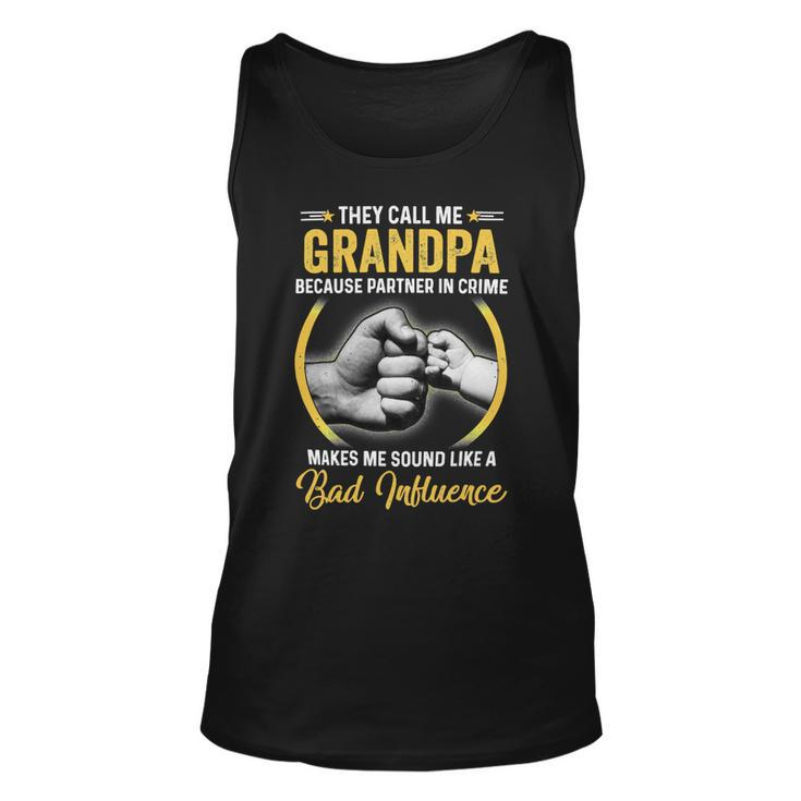 Father Grandpa For Men Funny Fathers Day They Call Me Grandpa 5 Family Dad Unisex Tank Top