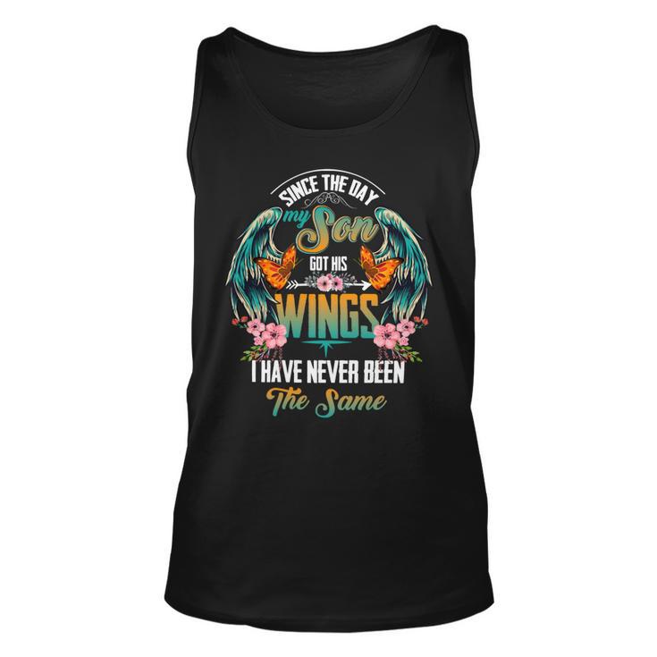 Father Grandpa Since The Day My Son Got His Wings I Have Never Been The Same 56 Family Dad Unisex Tank Top