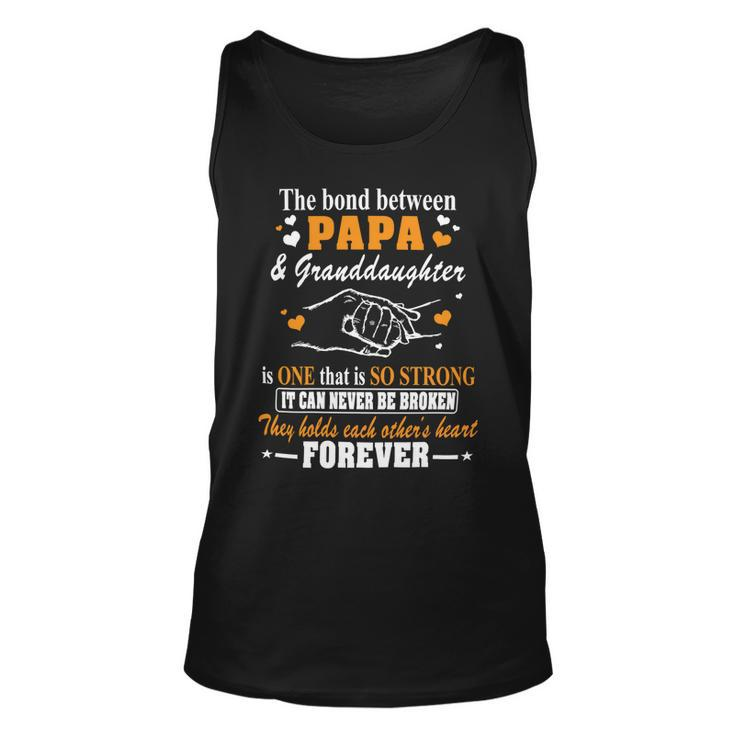 Father Grandpa The Bond Between Papagranddaughter Os One 105 Family Dad Unisex Tank Top